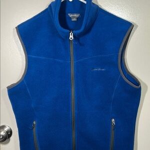 Eddie Bauer Men's Blue Fleece Vest